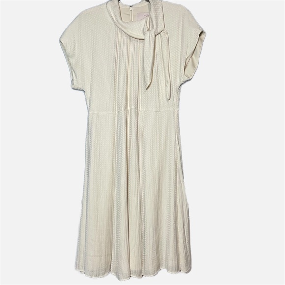 GAL MEETS GLAM COLLECTION
Aimee Texture Checked Tie Neck Fit & Flare size 10 - Picture 6 of 9